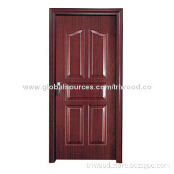 Steel Door with Honeycomb Core and Natural Wood-like Steel Panel